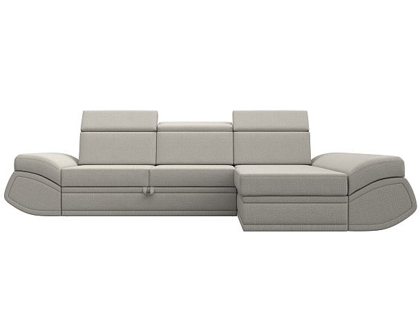 Диван угловой Лига-032 правый угол Рогожка бежевый - Вид 2