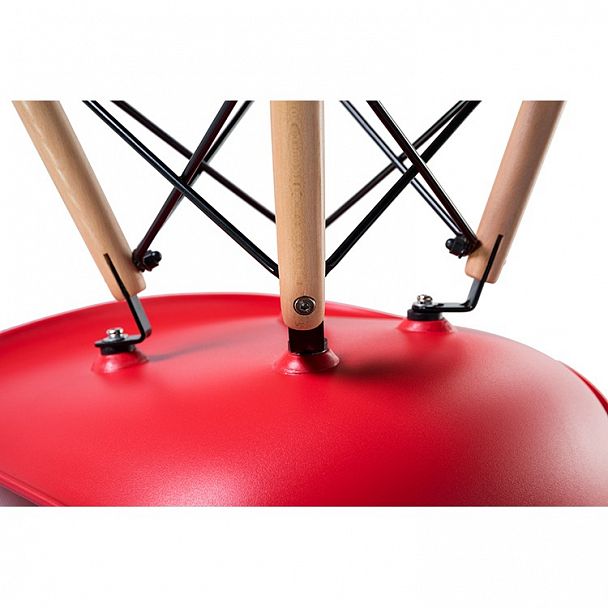 Стул обеденный LMZL-PP623 (ножки светлый бук, цвет сиденья красный) - Вид 7