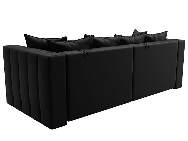 Диван прямой Лига-052 НПБ Экокожа черный - Вид 5