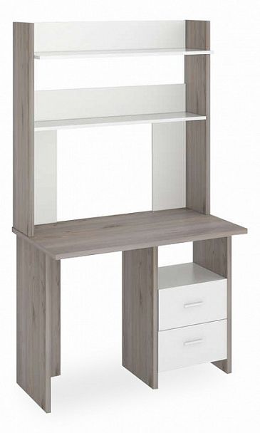 Стол компьютерный Нельсон Lite СКЛ-Прям100+НКЛХ-100 НБЕ Белый/Нельсон - Вид 1