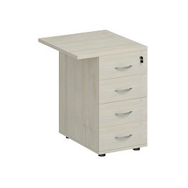 Брифинг-приставка с тумбой 4-ящичной с замком Комфорт К.307 дуб шамони - Фото предпросмотра