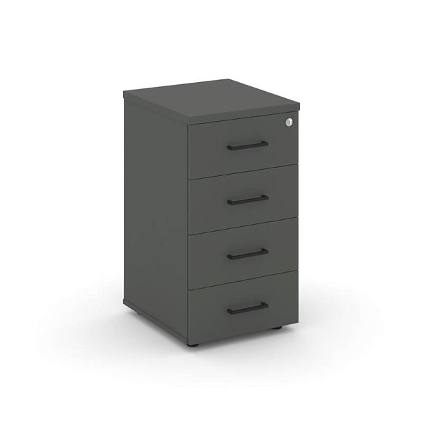 Стайл Проджект Тумба приставная SN.TPP-001 Антрацит/Черный Ручки 416*460*750 - Вид 1