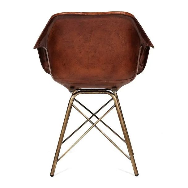 Кресло Secret de Maison Имес Булл/Eames Bull (мод. M-17668), металл/кожа буйвола, античная медь/коричневый - Вид 3