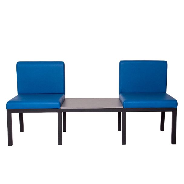 Диван Марсель New, кожзам Hi Dolaro 22 blue, каркас черный муар - Вид 6