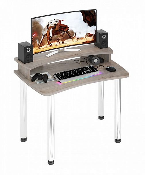 Стол компьютерный Домино Лайт СКЛ-Софт120МО+НКИЛ120 Нельсон - Вид 2