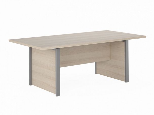 FLS220 Стол переговоров 2000х1000х742 "Столы для переговоров" ТК-002926000237 дуб беленый - Вид 1