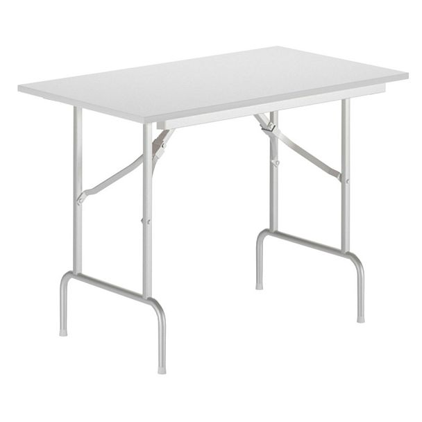 Стол Лидер 1, 1200*600, белый, кромка ПВХ, без отбойников - Вид 1