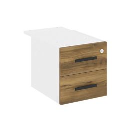 Concept Тумба с 2 ящ. CN.PT-004 W Сандал Янтарный/Белый Бриллиант 347*573*352 - Фото предпросмотра