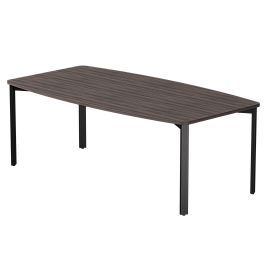 Стол переговорный Everprof EVO 2100х1100x755 Дуб Пасадена/Черный - Фото предпросмотра