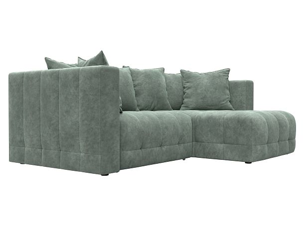 Диван угловой Лига-052 НПБ угол универсальный Велюр зеленый - Вид 3