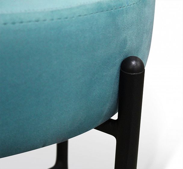 Пуф Sheffilton SHT-B4 голубая пастель/черный муар - Вид 3