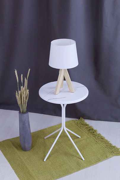 Столик кофейный Sheffilton SHT-CT12-1 белый муар/белый мрамор - Вид 9