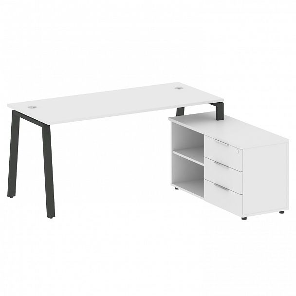 Рабочая станция "Metal System" БА.РС-СТС-2.4 белый/антрацит - Вид 1