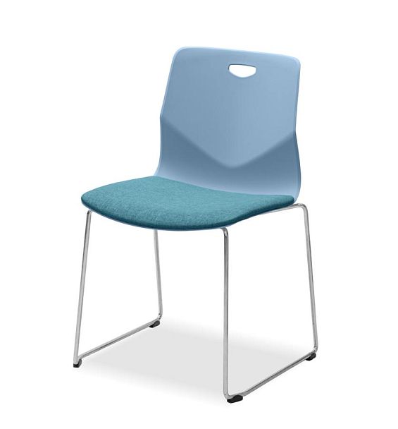 Стул Тео (сиденье ткань), черный/серая BA50 - Вид 8