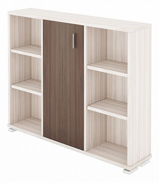 Тумба комбинированная Домино ПУ-60-2 Карамель/Шамони - Вид 1