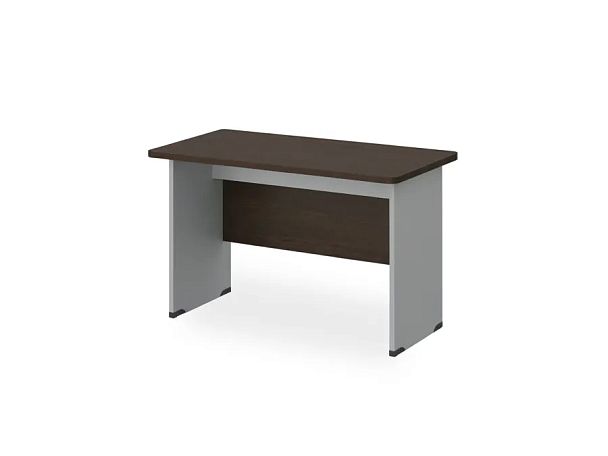 БЕРЛИН / BERLIN Стол прямой с вогнутой столешницей 850 мм 800х850х740 Венге/Серый - Вид 2