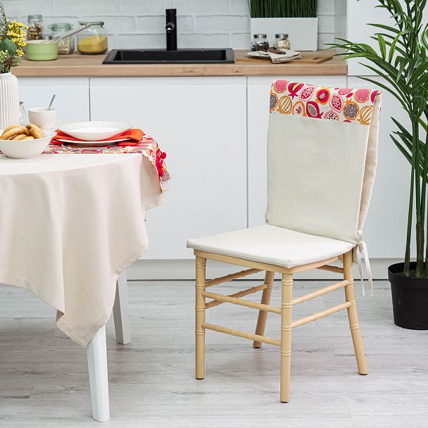 Универсальный чехол лен с декором - Вид 6