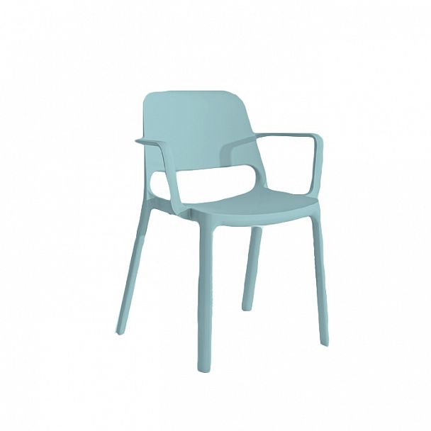 Стул Nuke B cyan, стопируемый - Вид 1