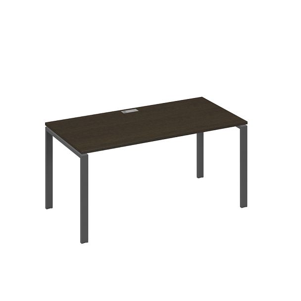 Стол письменный на металлокаркасе UNO A4 А4 Б1 025 БП венге / металлокаркас антрацит - Вид 1