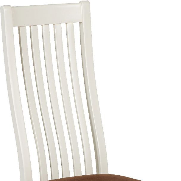 Комплект деревянных стульев с мягким сиденьем Альбен Слоновая кость/Коричневый велюр, 4 шт. - Вид 8