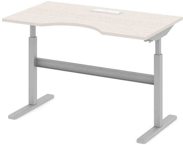 Стол офисный рабочий "Трансформер"  ПК-ТРС-СТЭ140Х80КК/МРМ-В1-30 дуб альпийский - Вид 1