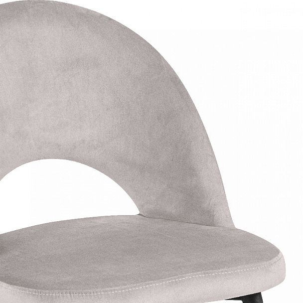 Комплект кухонных стульев Рэди светло-серый велюр/черный, 4 шт. - Вид 8