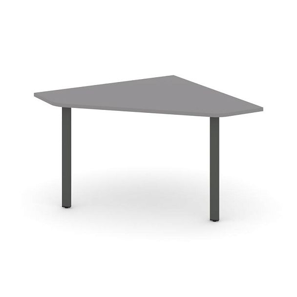 Стайл Проджект Угловой элемент переговорного стола SN-6.UPRG-031 Серый Пепел/Металл Антрацит 1180*11 - Вид 1