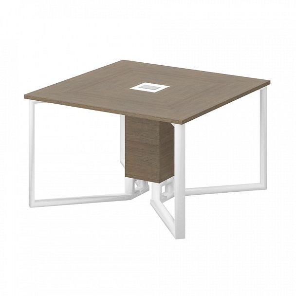 Композиция "Форум"  ПК-ФРМ-КОМП№0001-В2-976 дуб шамони + белый - Вид 1