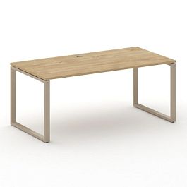 Шифт Стол руководителя прямой без тумбы SK.SR-180.P Тиквуд Светлый/Металл Капучино 1800*900*753 - Фото предпросмотра