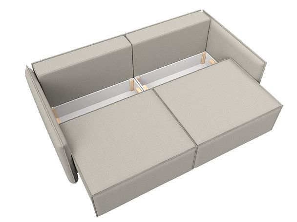 Диван прямой Либерти Рогожка бежевый - Вид 8