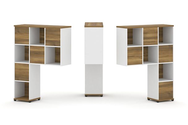 Concept Надставка высокая CN.DNV-001 Сандал Янтарный/Белый Бриллиант/Металл Черный 1099*350*1486 - Вид 1