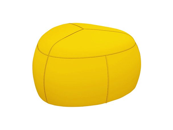 Пуф СТОУН СТ-95 85х85х45h Oregon 08 (кожзам) желтый "Пуфы и банкетки"  ТК-002920003519 желтый - Вид 1