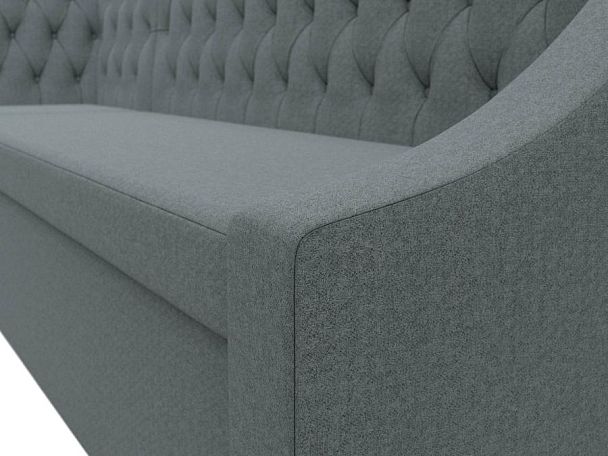 Диван кухонный угловой Мерлин левый угол Рогожка серый - Вид 4