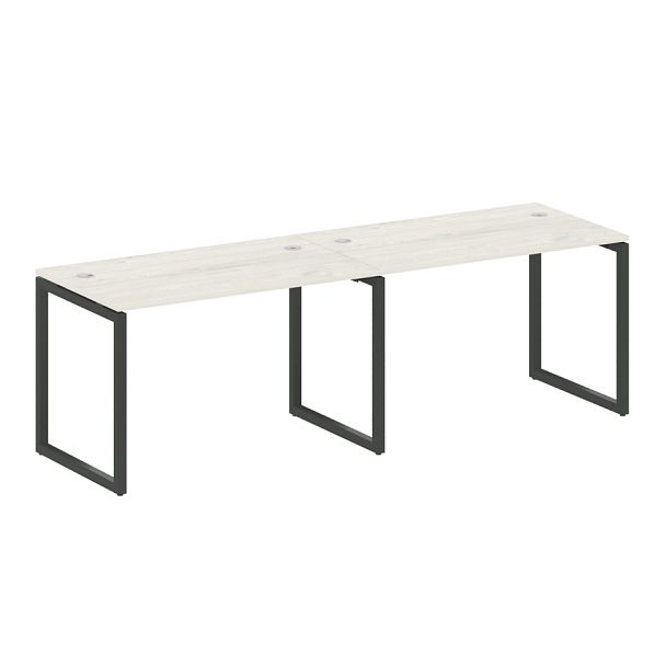 Metal System Quattro Р. ст. на 2 раб. места на О-образном м/к 40БО.СМ-2.2 Дуб наварра/Антрацит металл 2400*720*750 - Вид 1