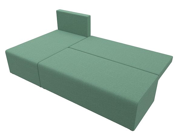 Диван угловой Поло левый угол Рогожка зеленый - Вид 8