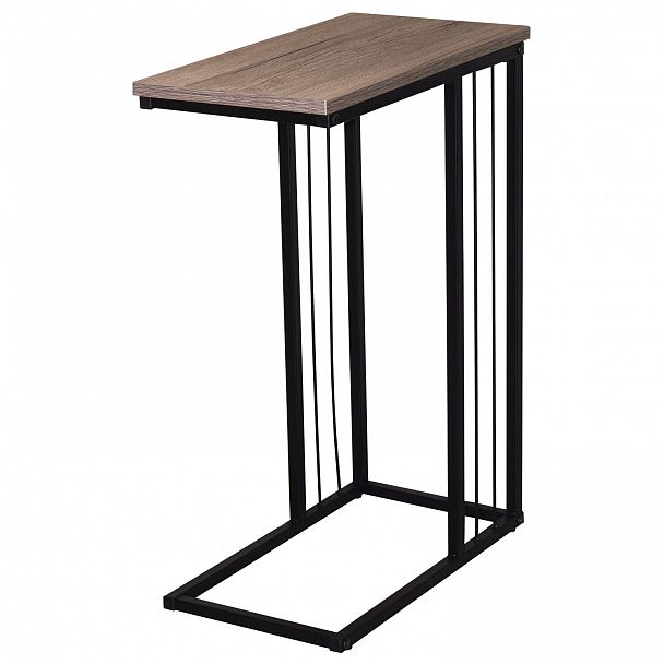 Стол журнальный на металлокаркасе BRABIX LOFT CT-002, 450х250х630 мм, цвет морёный дуб, 641861 - Вид 3