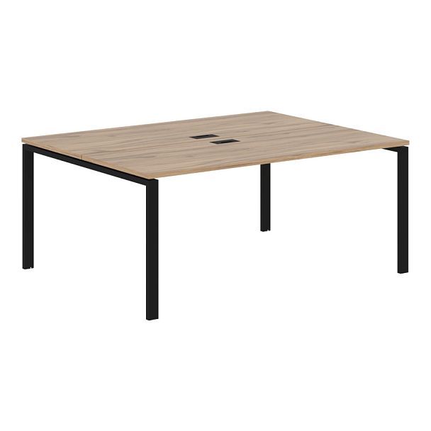 Стол 2-х местный EUWST 1713 Дуб Денвер светлый/Черный 1760х1346х750 EDIS - Вид 1