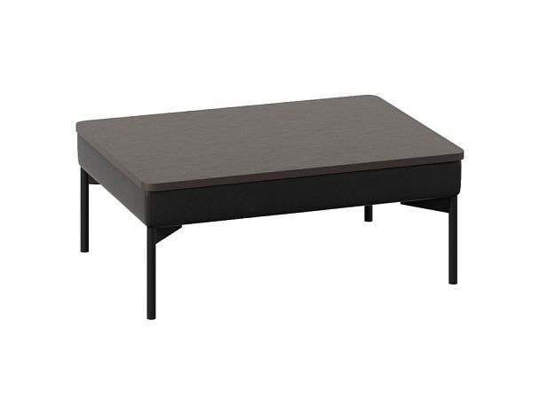 Столик Everprof Gamma одноместный Экокожа Черный ЛДСП Венге - Вид 1