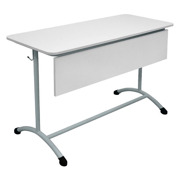 Стол ученический Мега ЛДСП 2М (Н), двухместный, нерегулируемый, с экраном ЛДСП (стандартные цвета RAL), гр.4 - Вид 1