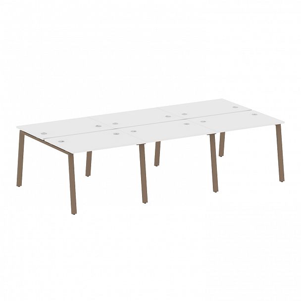 Рабочая станция "Metal System" БА.СМ-6.1 белый/мокко - Вид 1