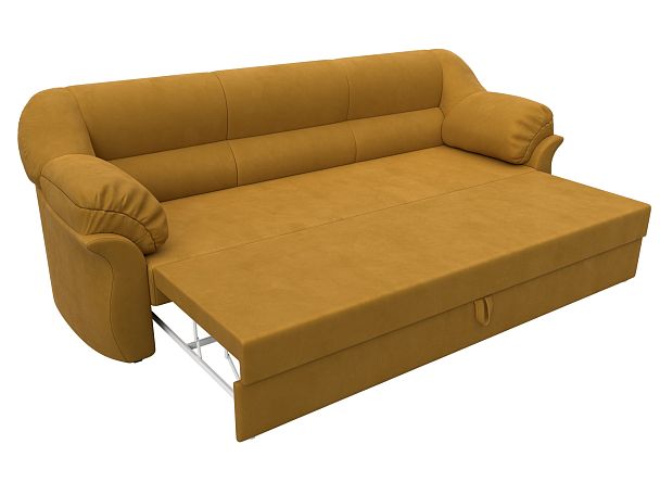 Диван прямой Карнелла Велюр желтый - Вид 7