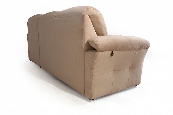 Diamante диван-кровать с шезлонгом велюр бежевый - Вид 8