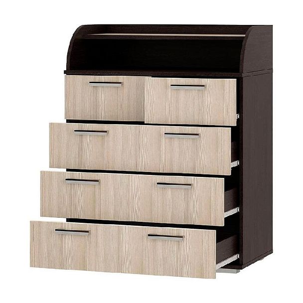 Комод "Стандарт №1" NEW (800х1020х460) венге/лоредо - Вид 2