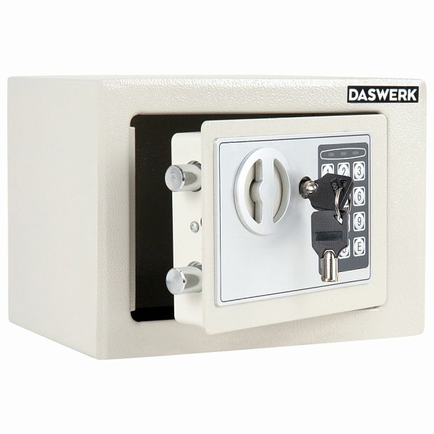 Сейф мебельный DASWERK SC-170EL (170х230х170 мм), электронный замок, бежевый, 291340 - Вид 1