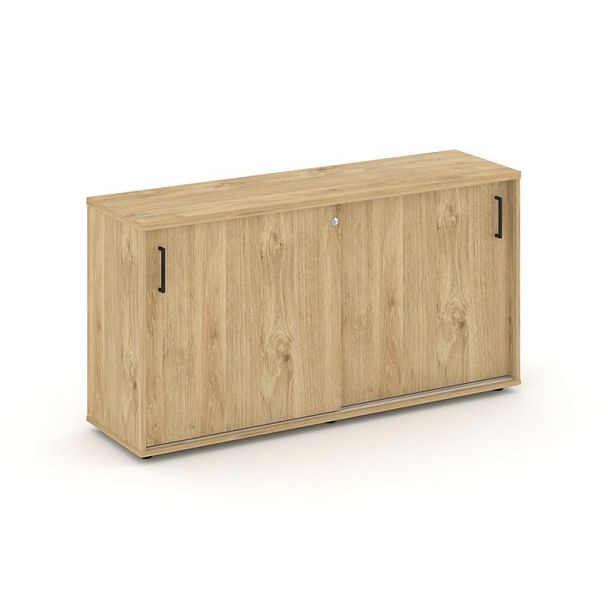 Стайл Проджект Тумба опорная/приставная SN.TOP-142 Тиквуд Светлый/Черный Ручки 1432*400*750 - Вид 1