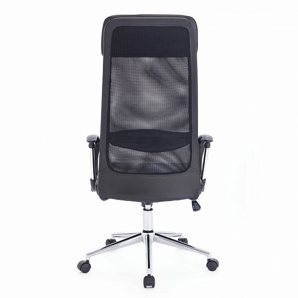 Кресло офисное BRABIX "Flight R EX-541", хром, экокожа, сетка, черное, 532516 - Вид 5