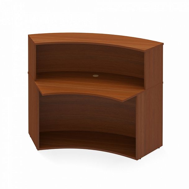 Стойка-ресепшн "Система-M" ПК-УНФО-СКР150х81-В1-35 миланский орех светлый - Вид 1