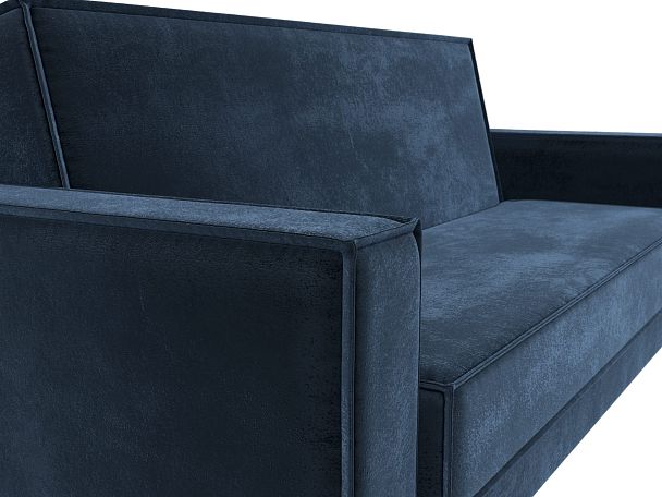 Диван-книжка Куба Велюр синий - Вид 4