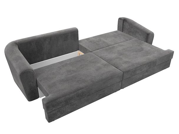 Диван прямой Милтон Велюр серый - Вид 9