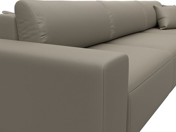 Диван прямой Лига-036 НПБ Классик Лонг Экокожа бежевый - Вид 4